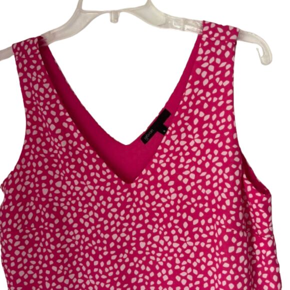 Gibson Respect The Ruffle Lined Sleeveless V Neck Flowy Blouse Woman Small #BD - Picture 3 of 7